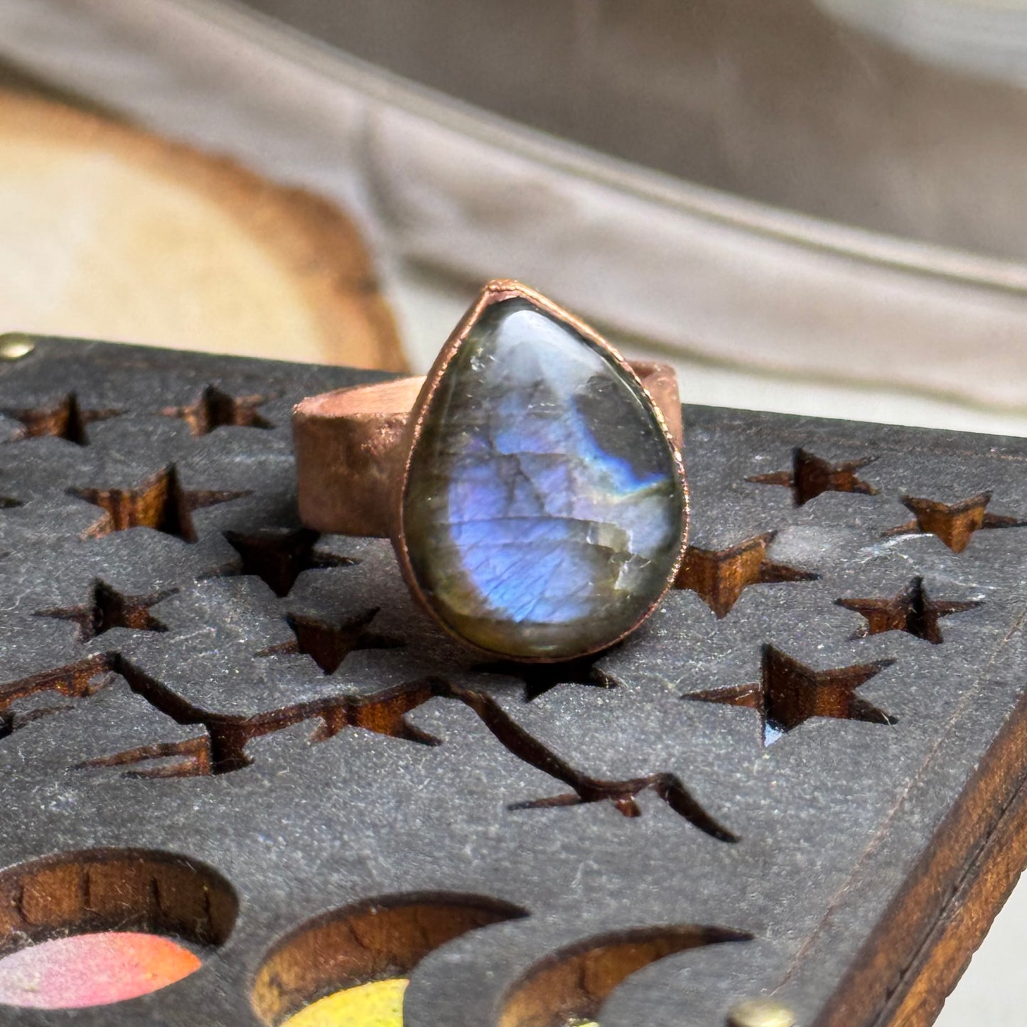 Labradorite Ring Size 8