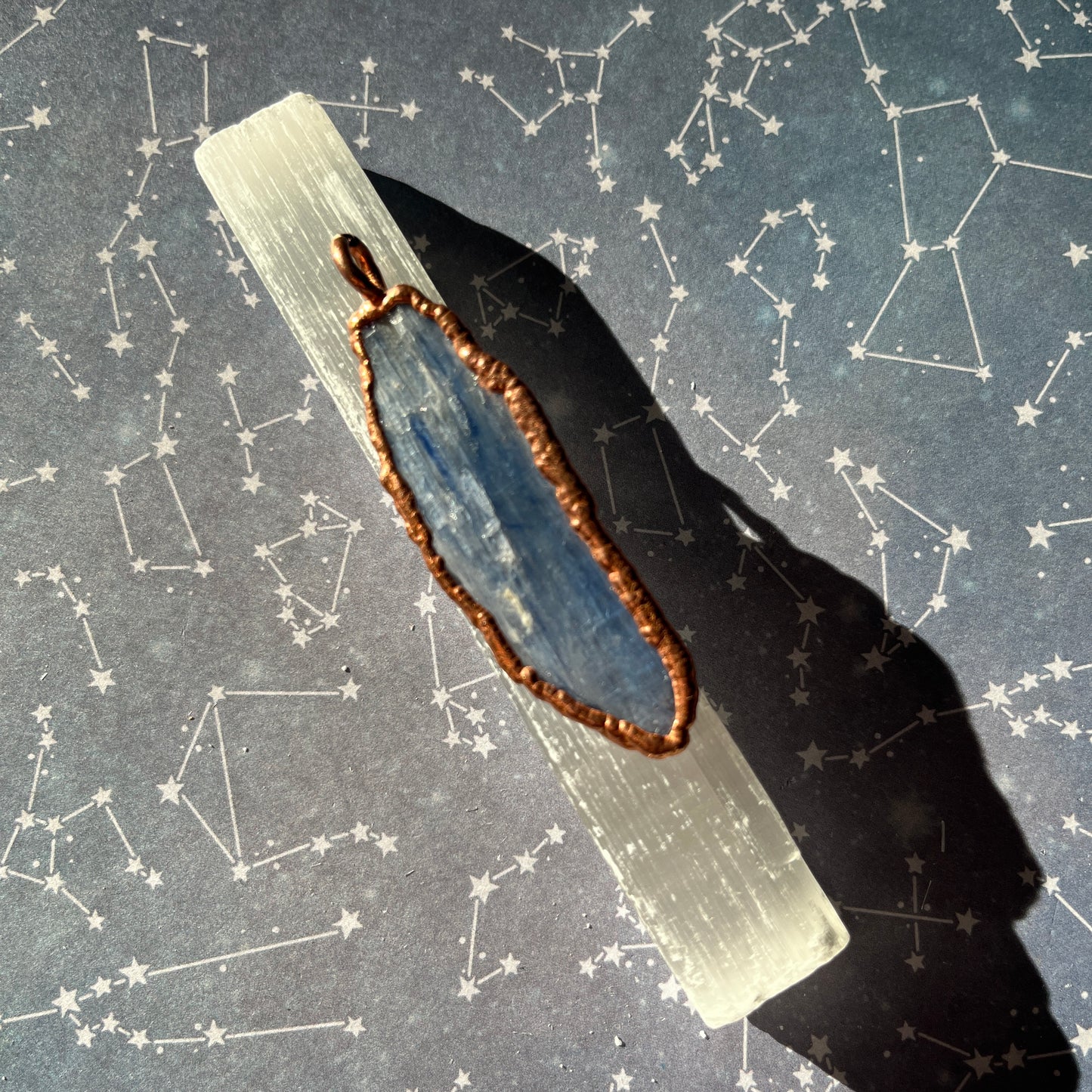 Blue Kyanite Chakra Stone Necklace