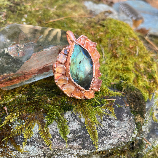 Topaz and Labradorite Goddess Necklace