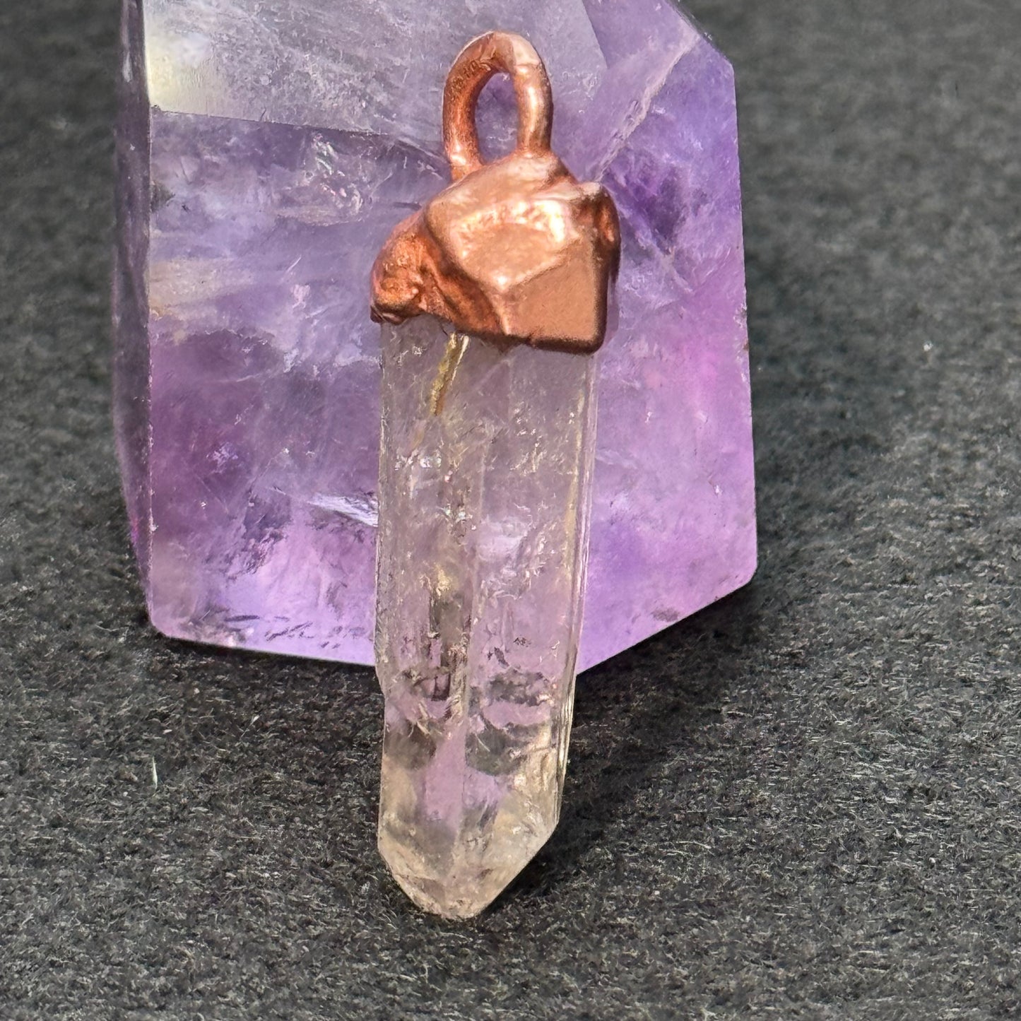 Smoky Rutilated Quartz Point Pendant