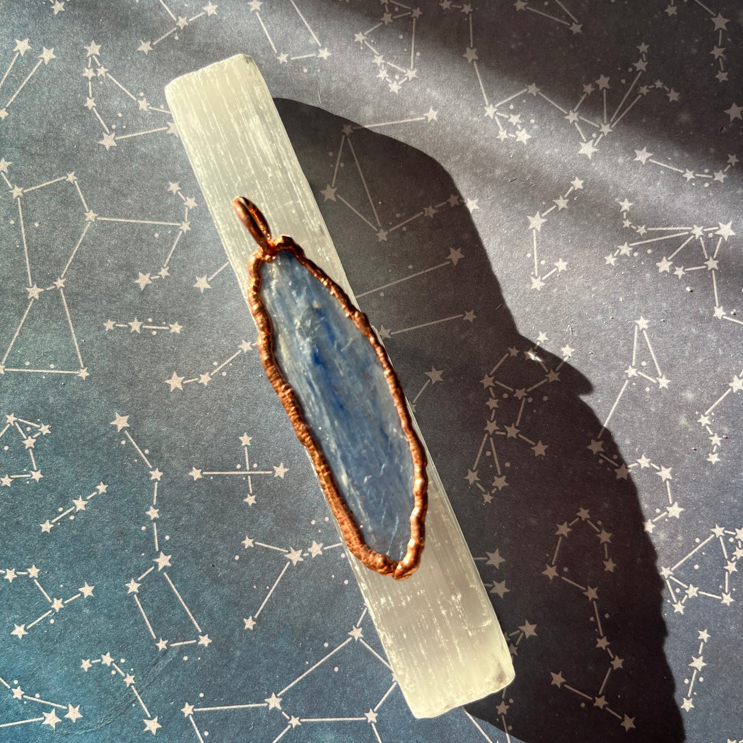 Blue Kyanite Chakra Stone Necklace