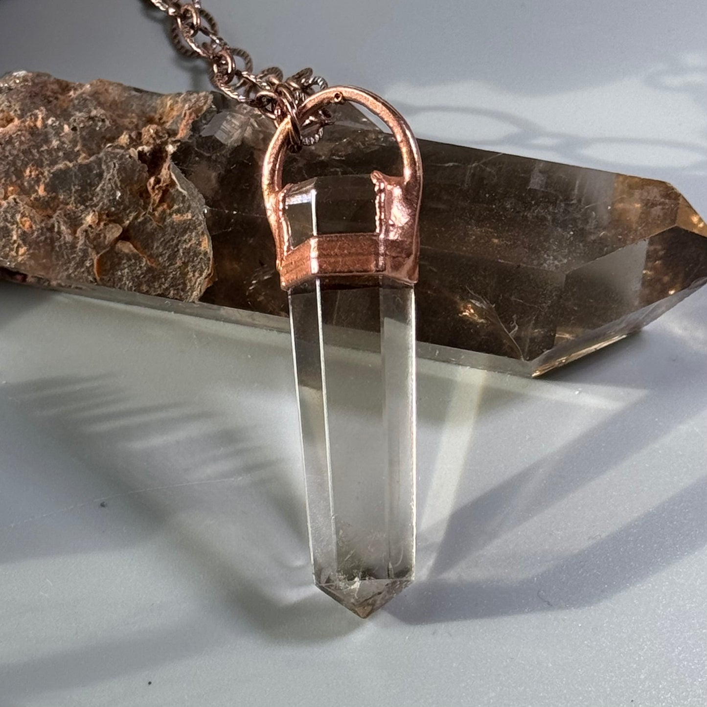 Smoky Quartz Crystal Pendant