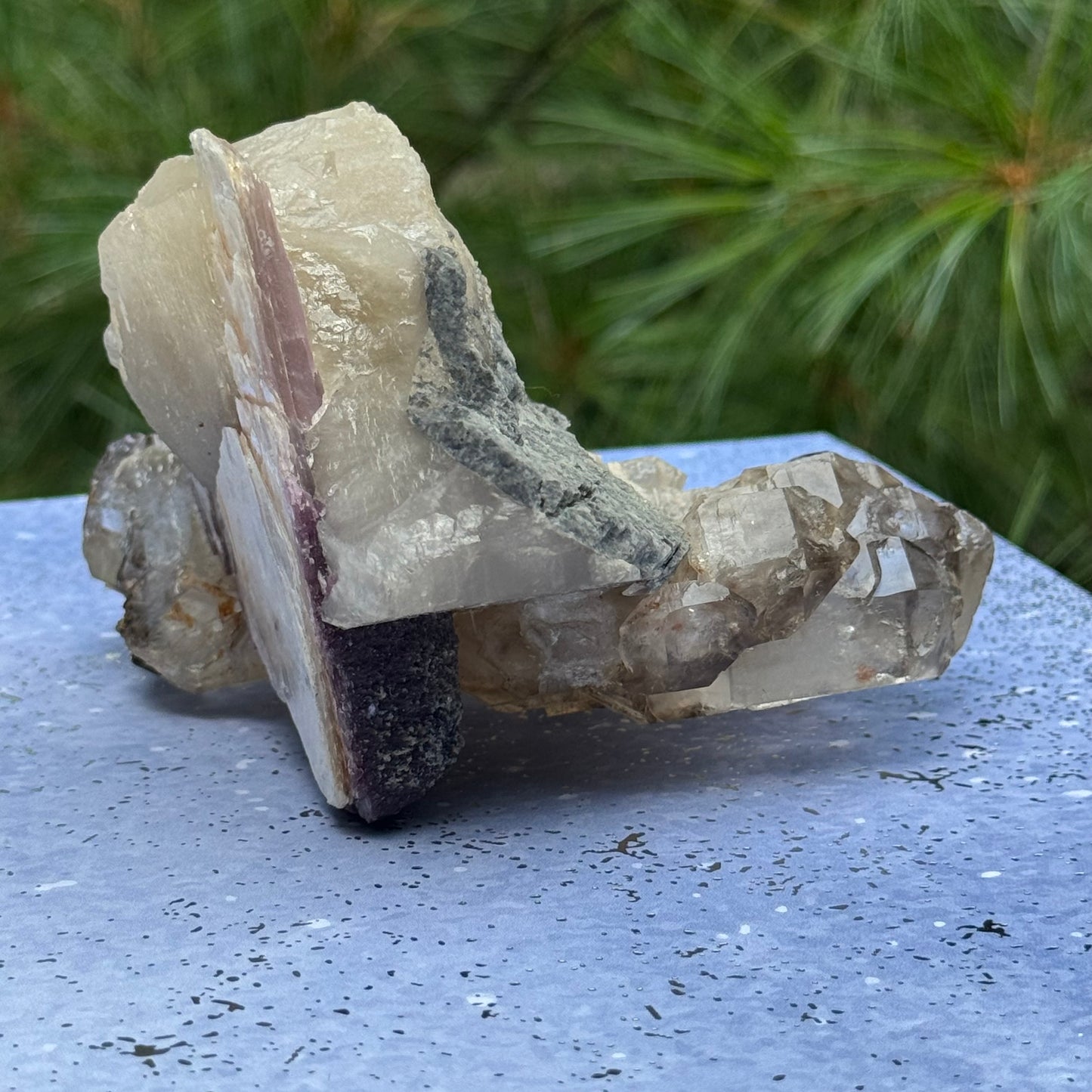 Smoky Quartz Lepidolite Crystal