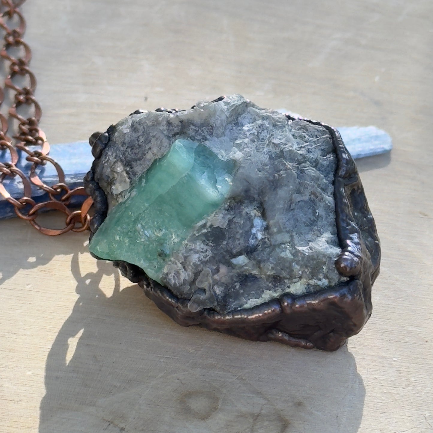 Emerald Healing Crystal Necklace