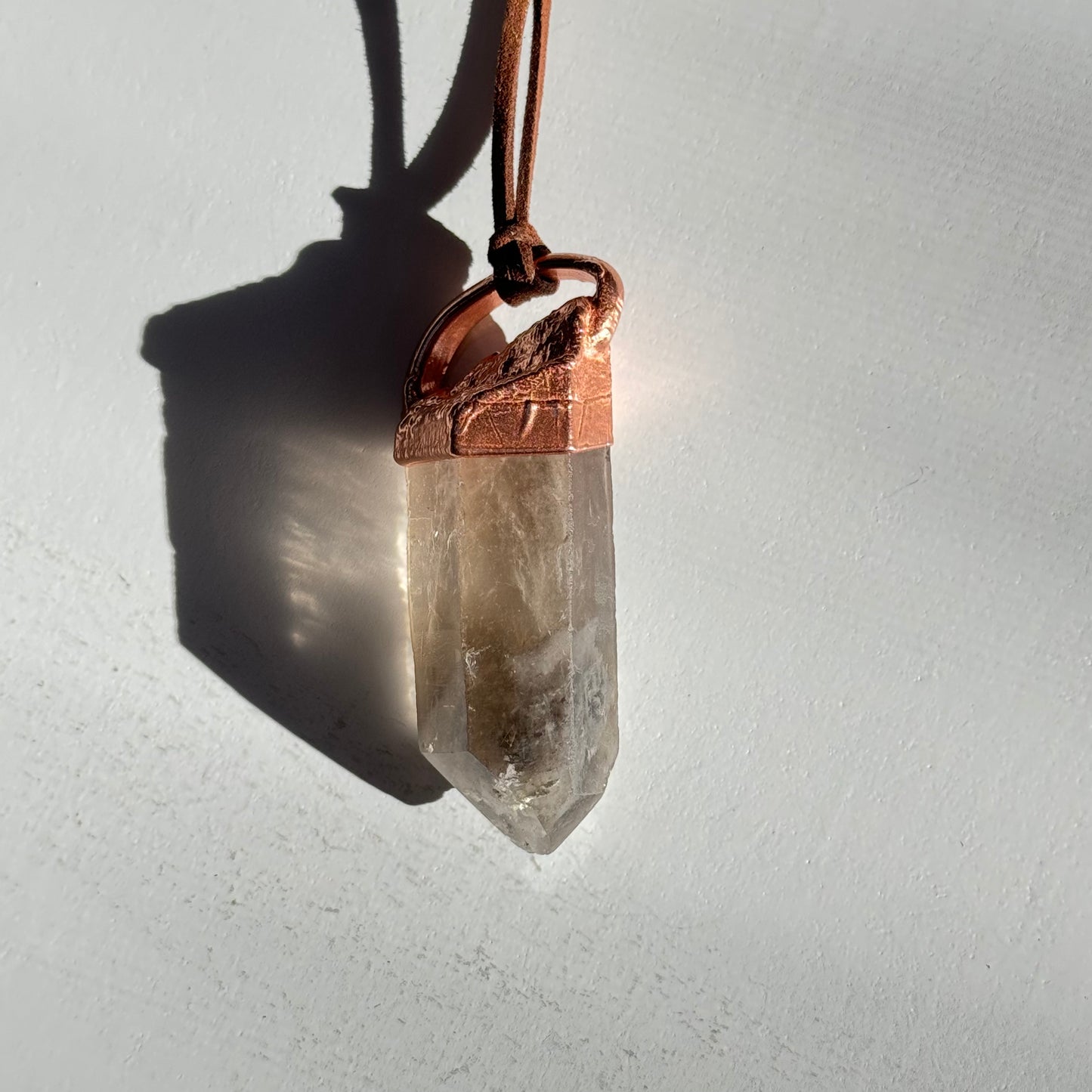 Lodolite Crystal Point Necklace