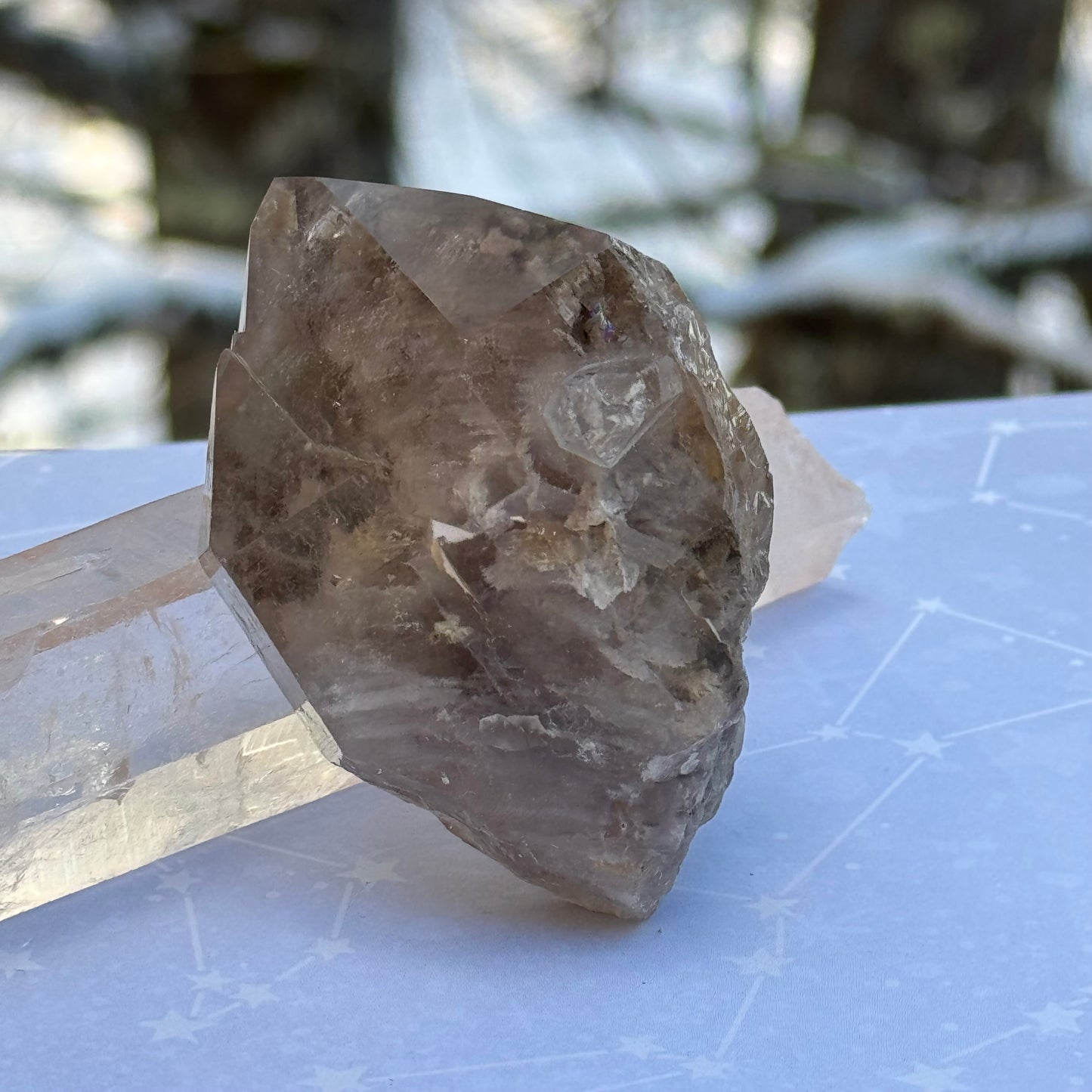 Smoky Lodalite Double Terminated Crystal