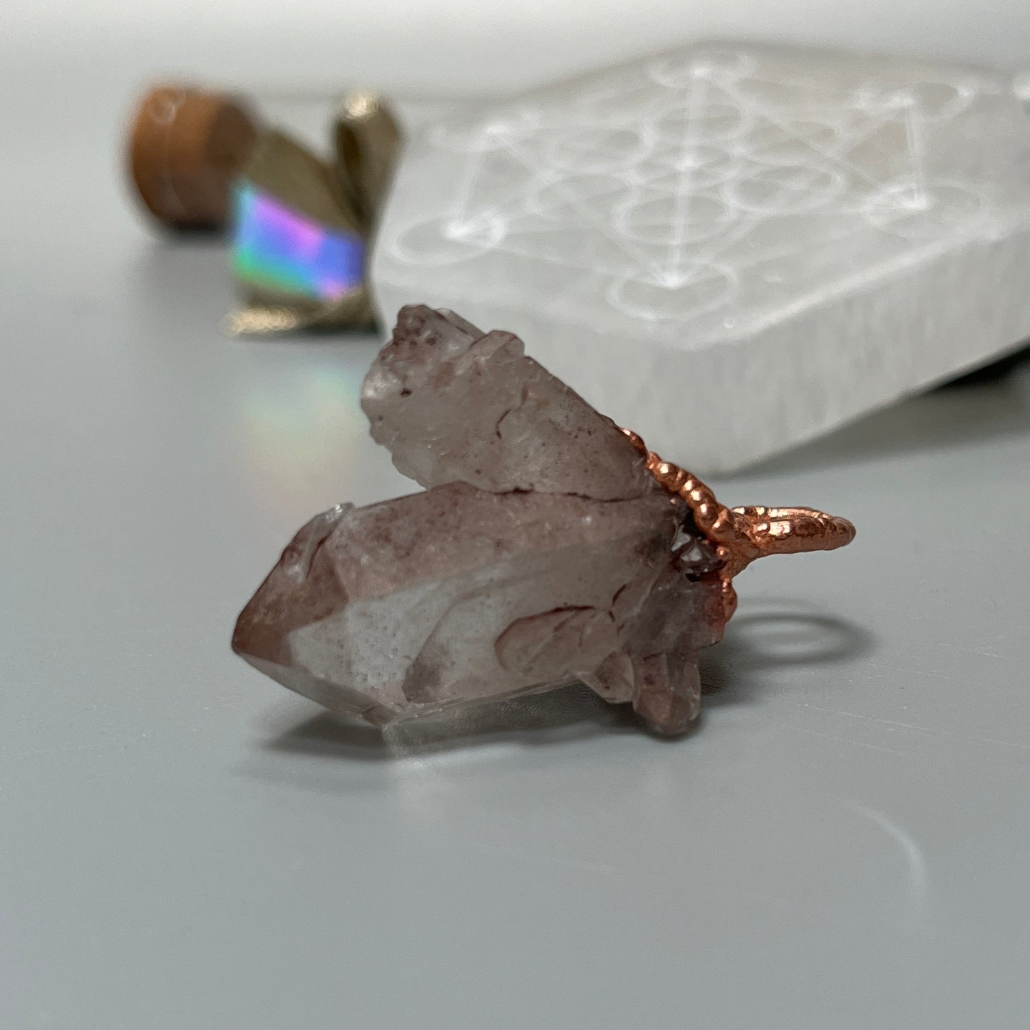 Lithium Quartz Crystal Pendant