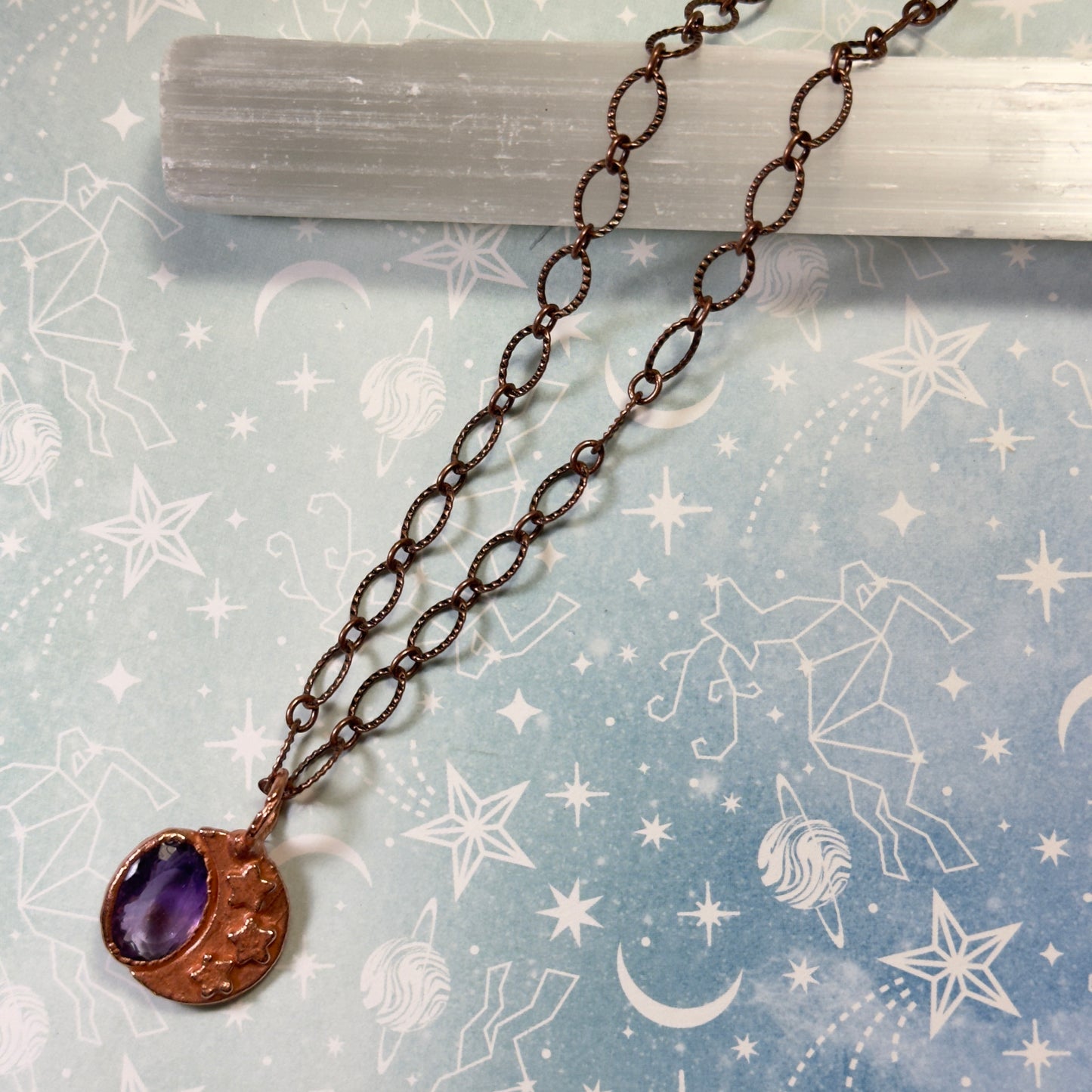 Luna Amethyst Crystal Necklace