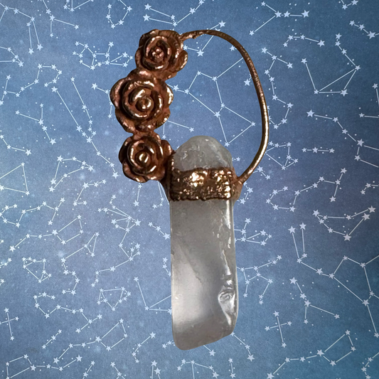 Eternal Roses Quartz Crystal Pendant