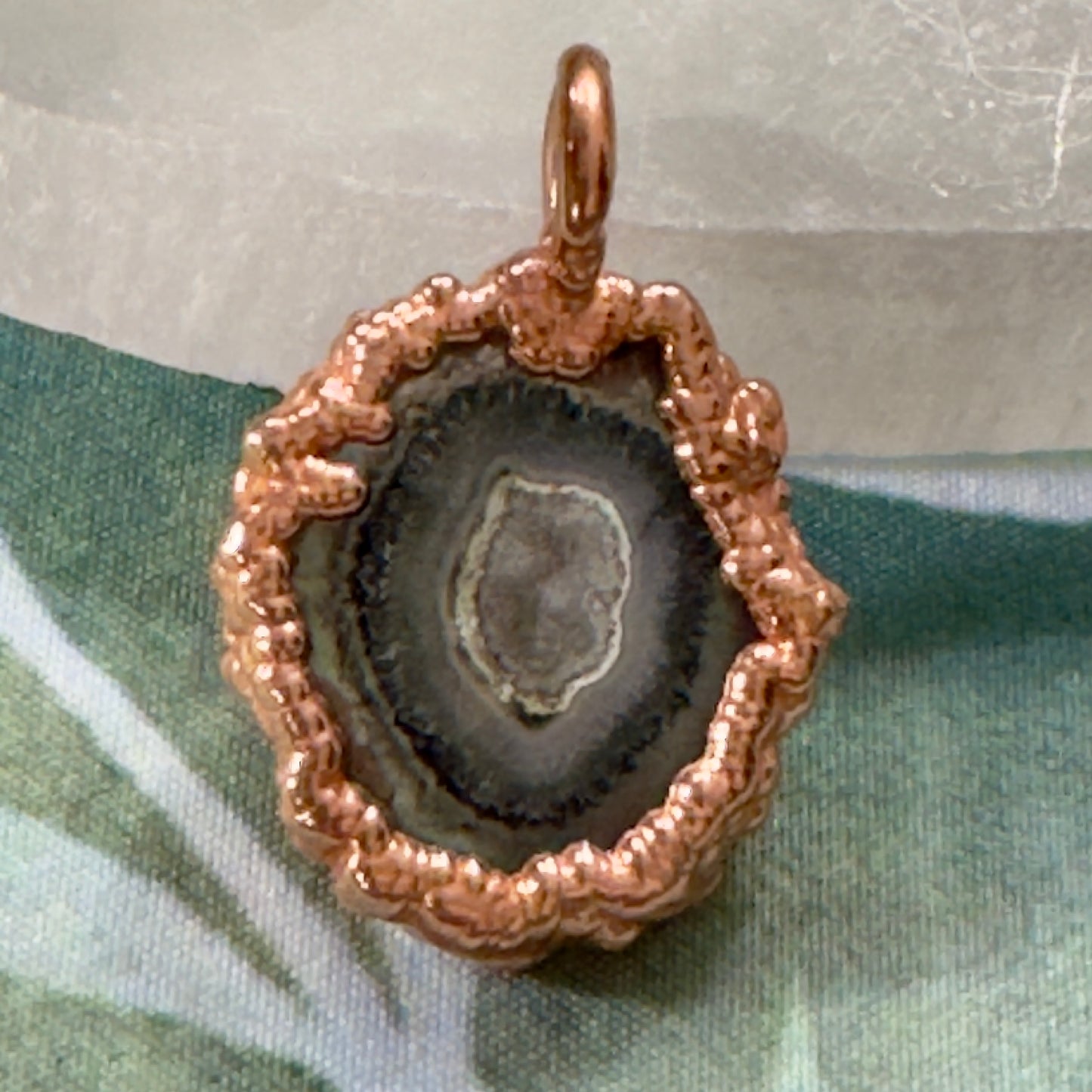 Handmade Stalactite Agate Slice Necklace