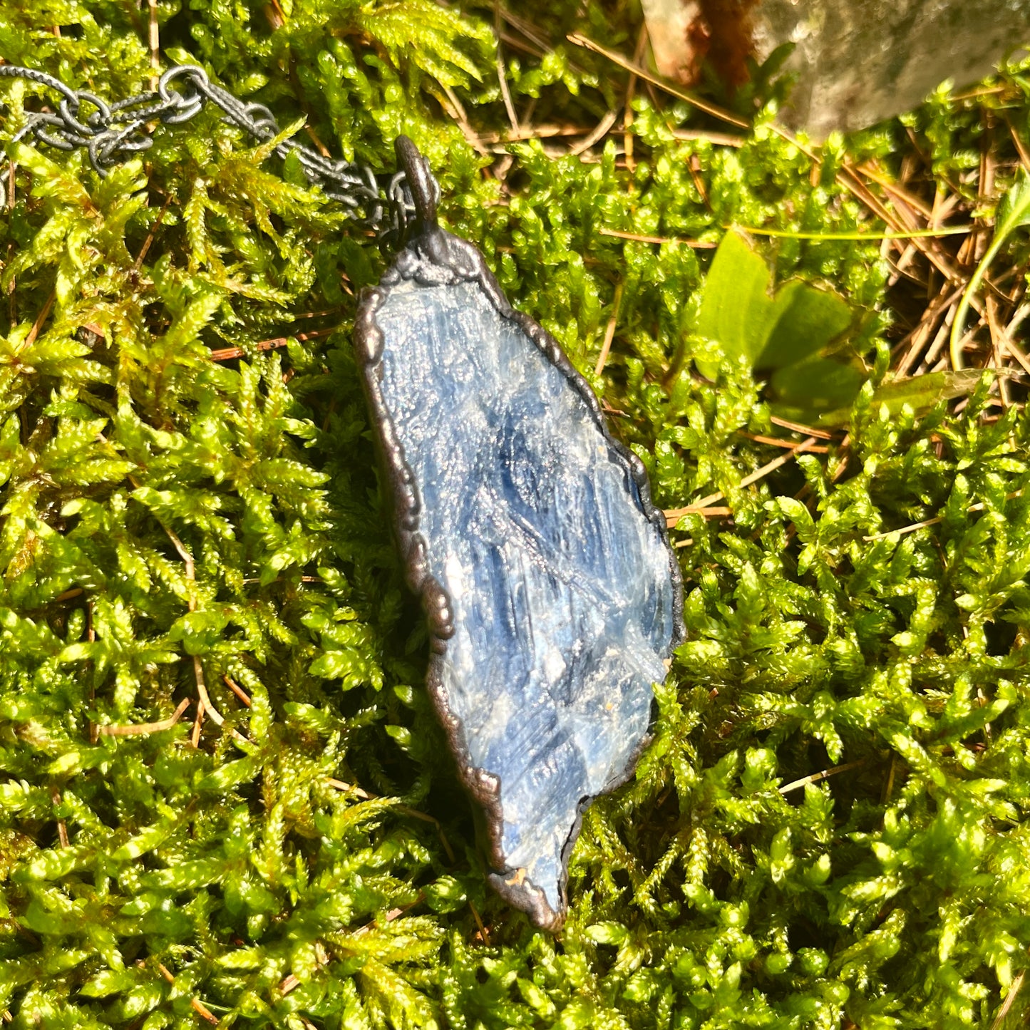 Large Blue Kyanite Chakra Stone Necklace
