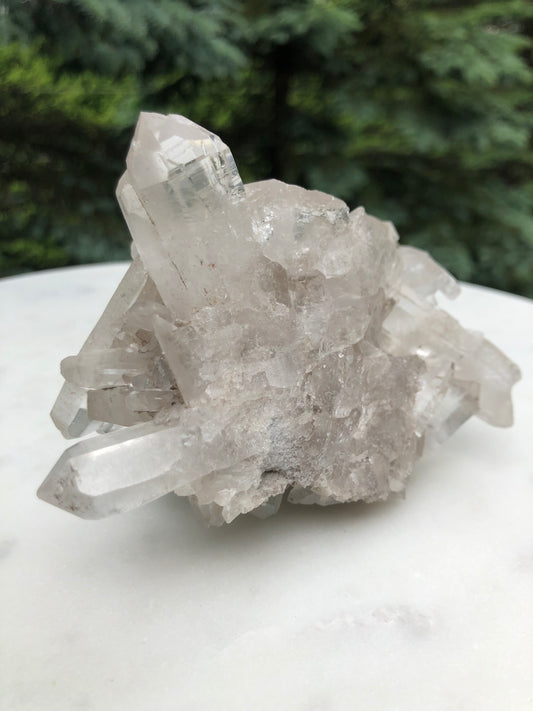 Brazilian Grey Quartz Cluster Crystal