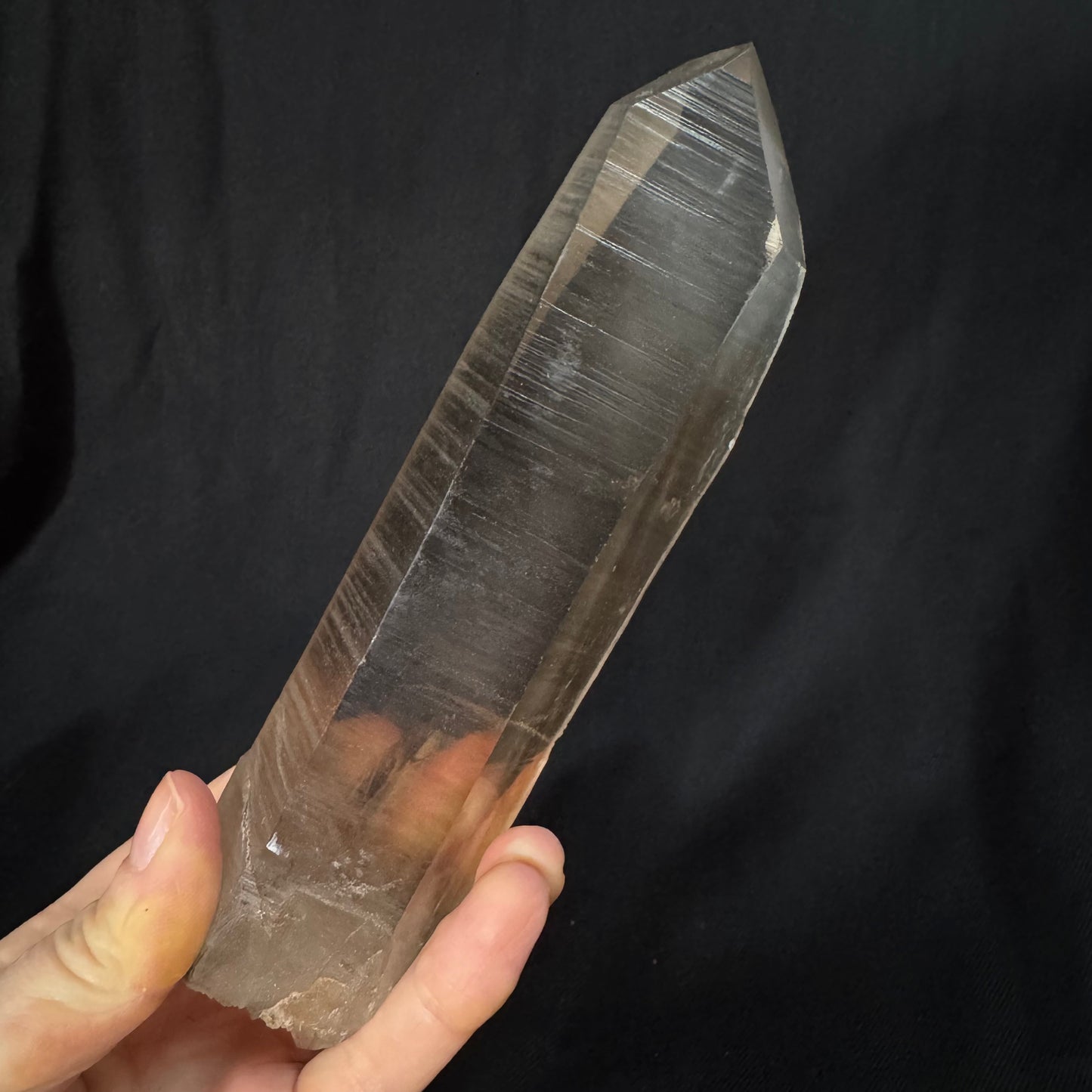 Smoky Lemurian Seed Quartz Point Crystal