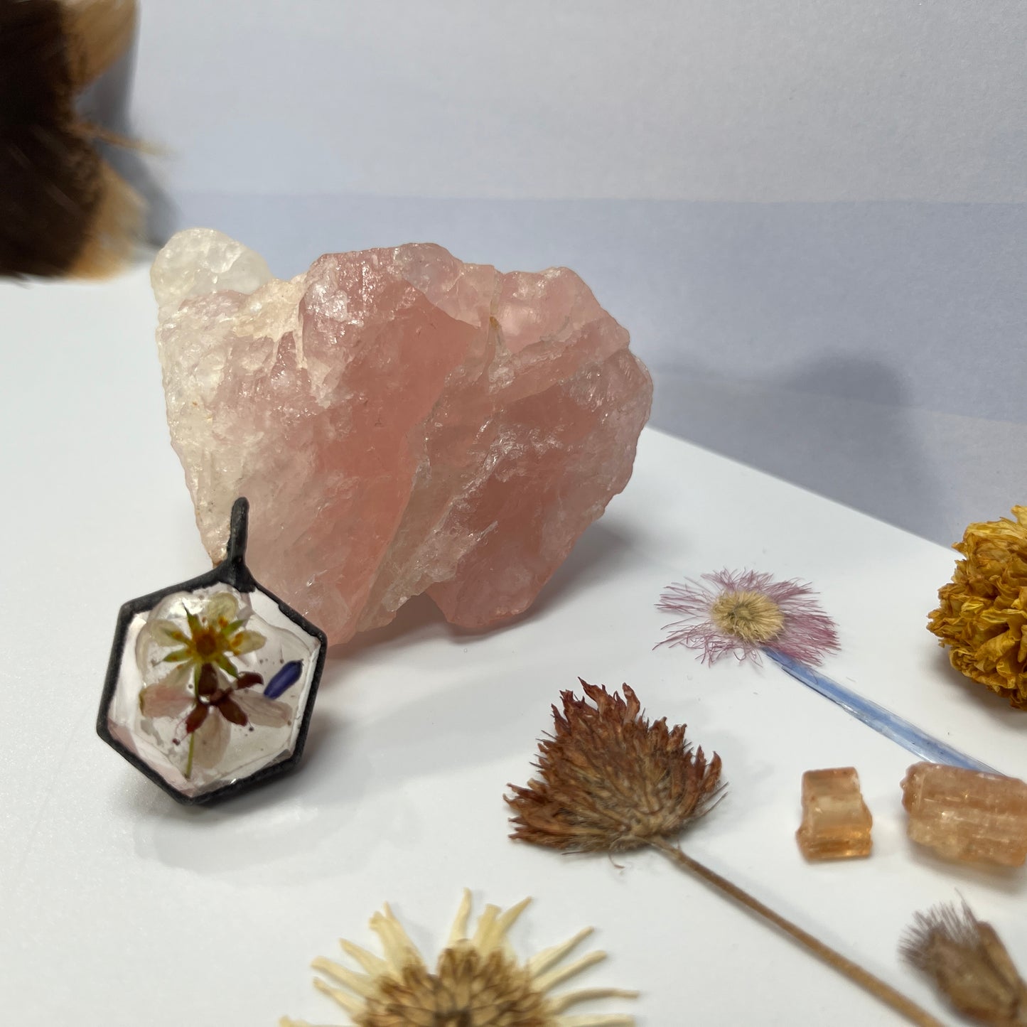 Wildflower Quartz Crystal Necklace