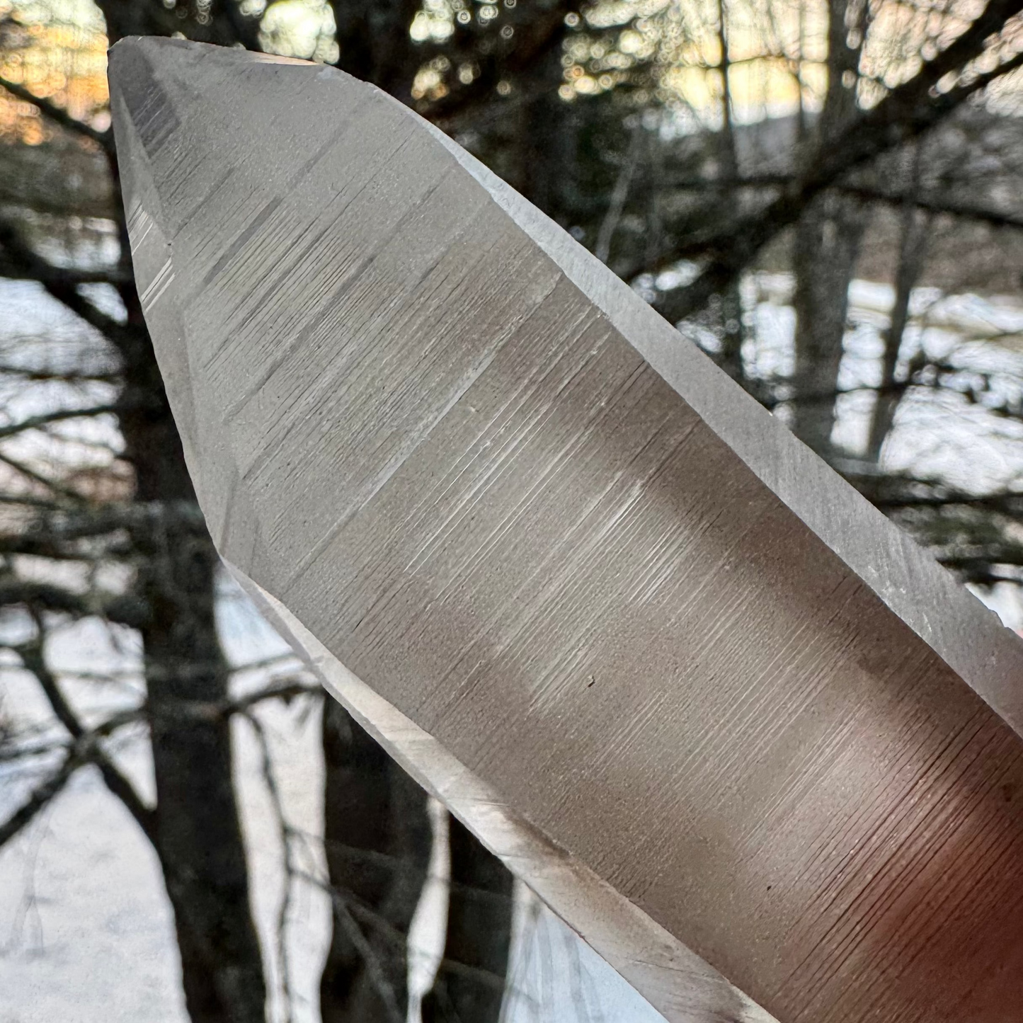 smoky lemurian quartz