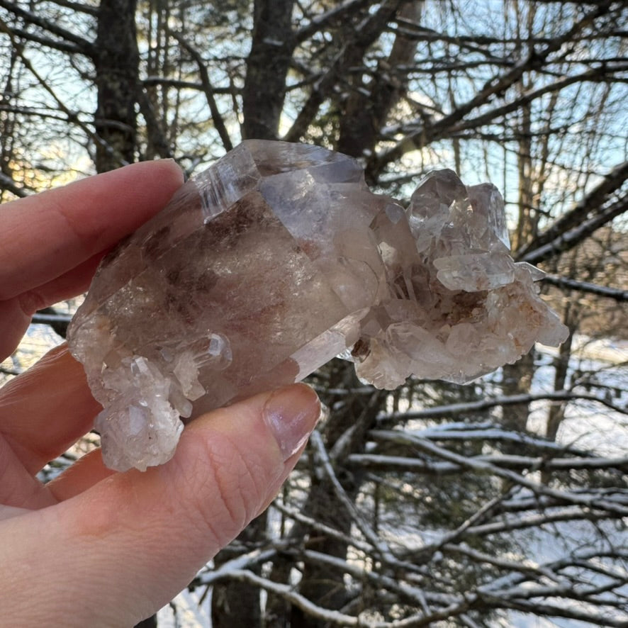 Smoky Lodalite Stunning Cluster Crystal