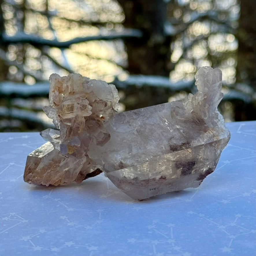 Smoky Lodalite Stunning Cluster Crystal