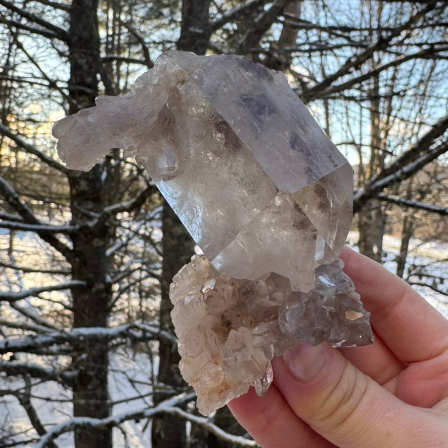 Smoky Lodalite Stunning Cluster Crystal