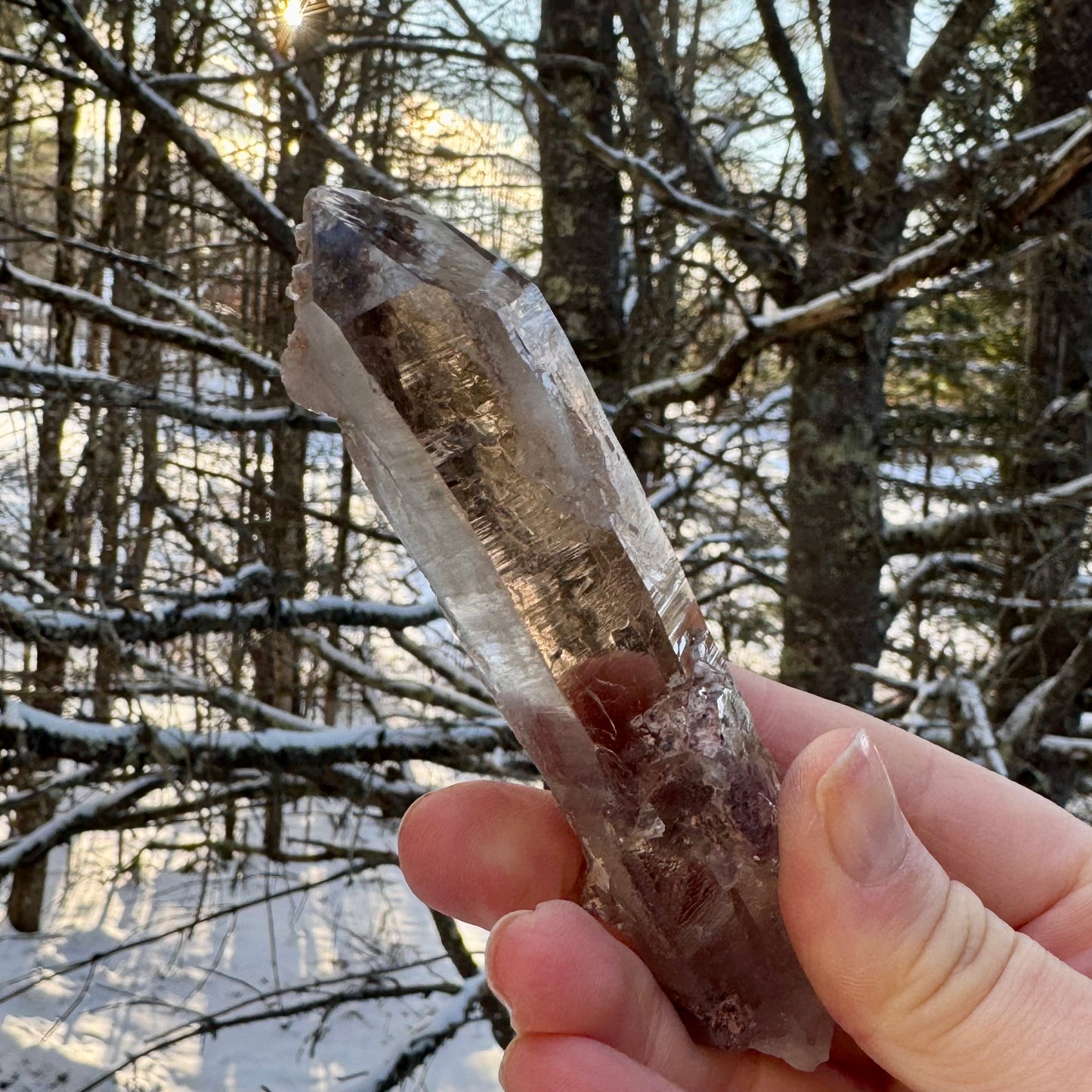 Smoky Lodalite Crystal Point