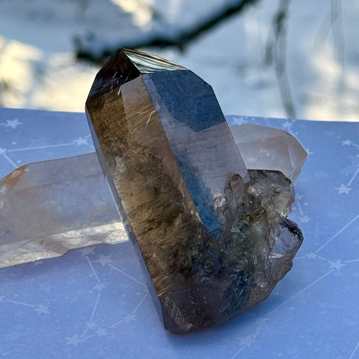 Smoky Lodalite Garden Quartz Crystal