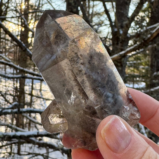 Smoky Lodalite Garden Quartz Crystal