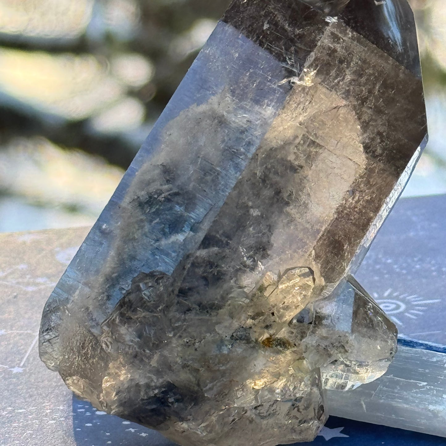 Smoky Lodalite Garden Quartz Crystal