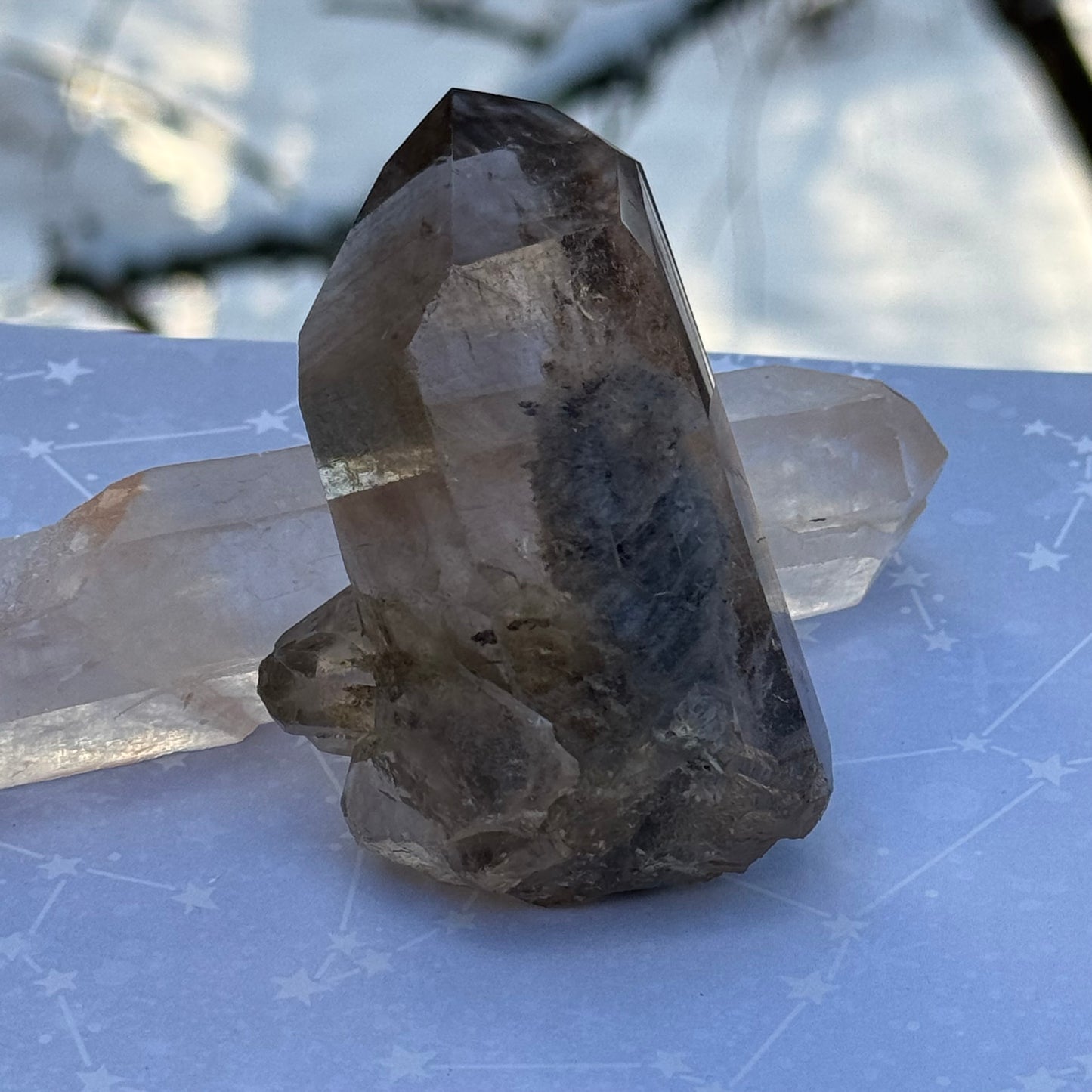 Smoky Lodalite Garden Quartz Crystal