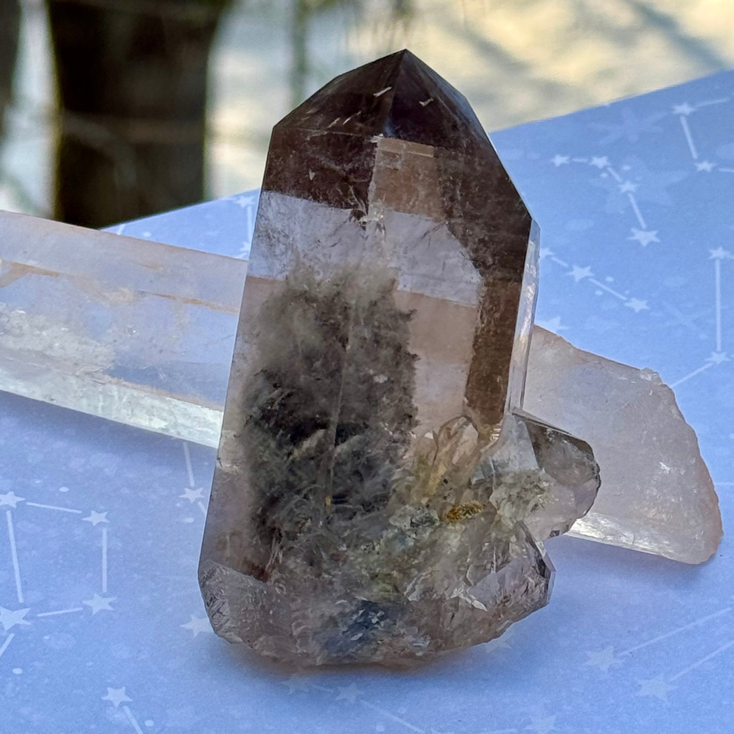 Smoky Lodalite Garden Quartz Crystal