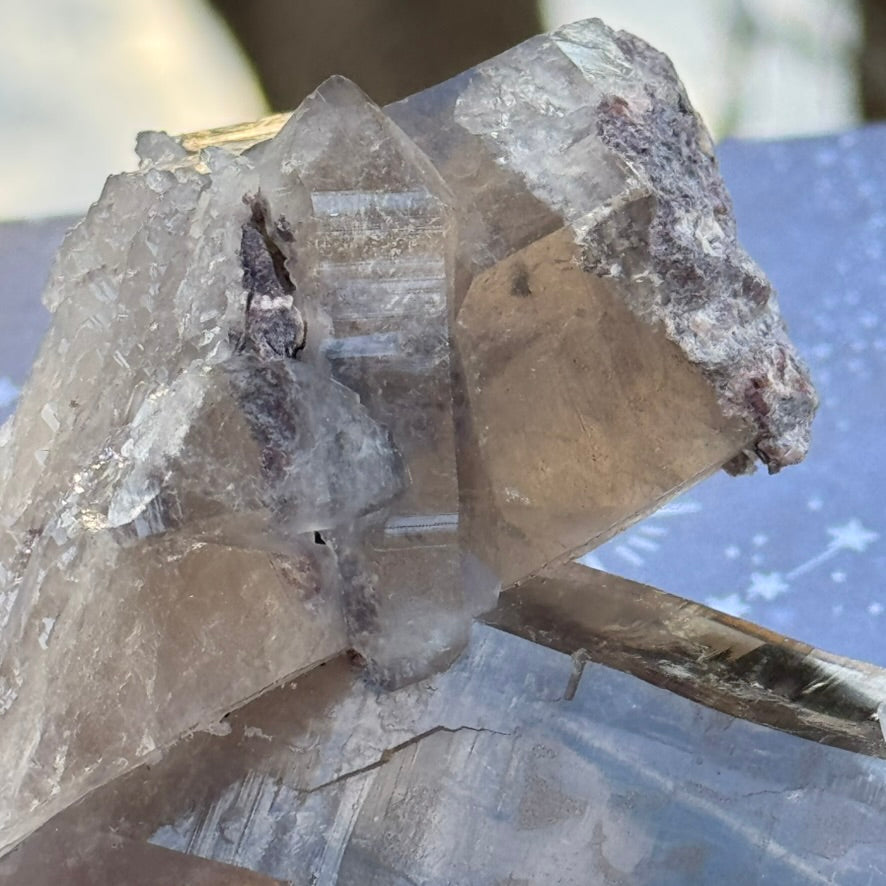 Smoky Lodalite Large Point Cluster