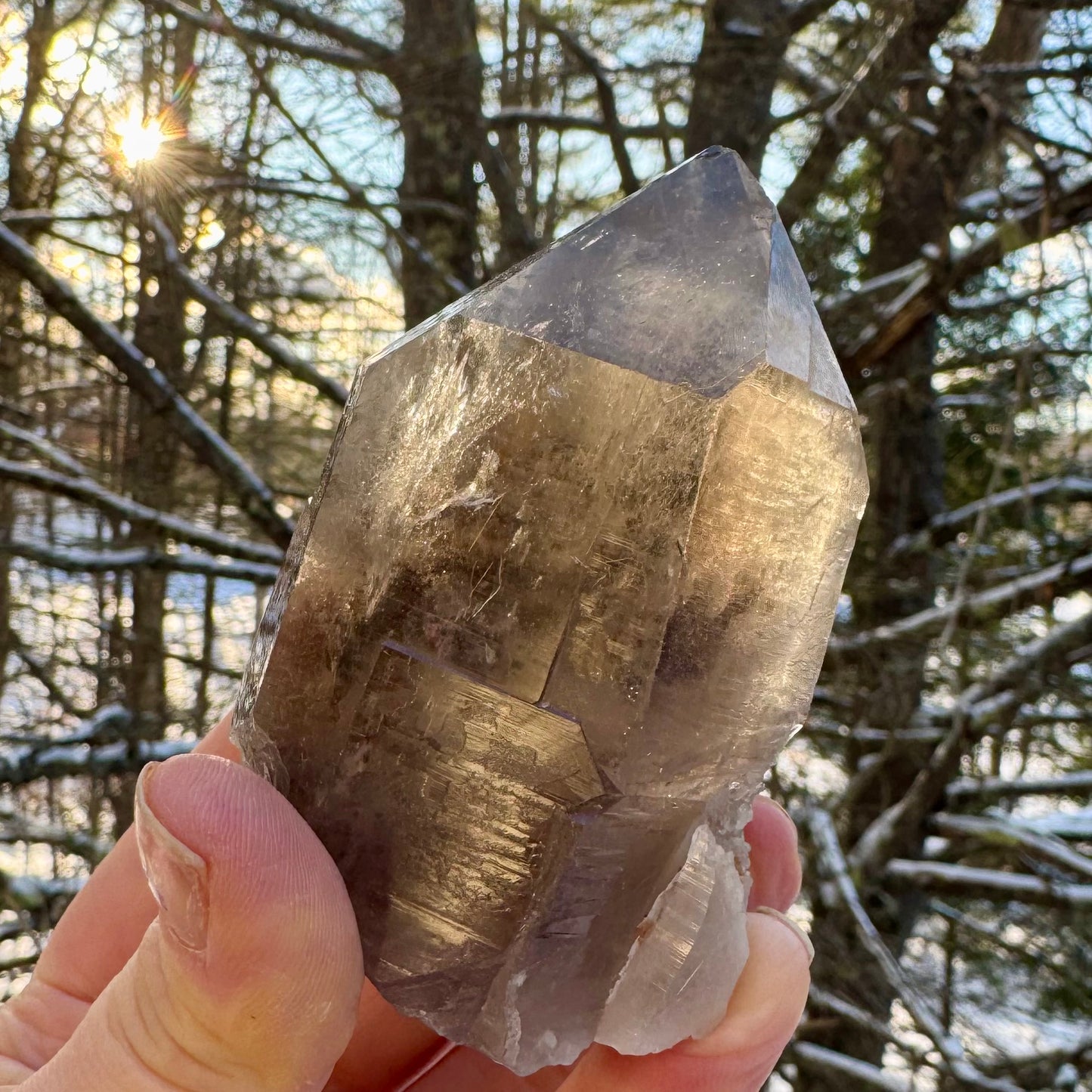 Smoky Lodalite Large Point