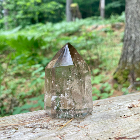 smoky quartz crystal point