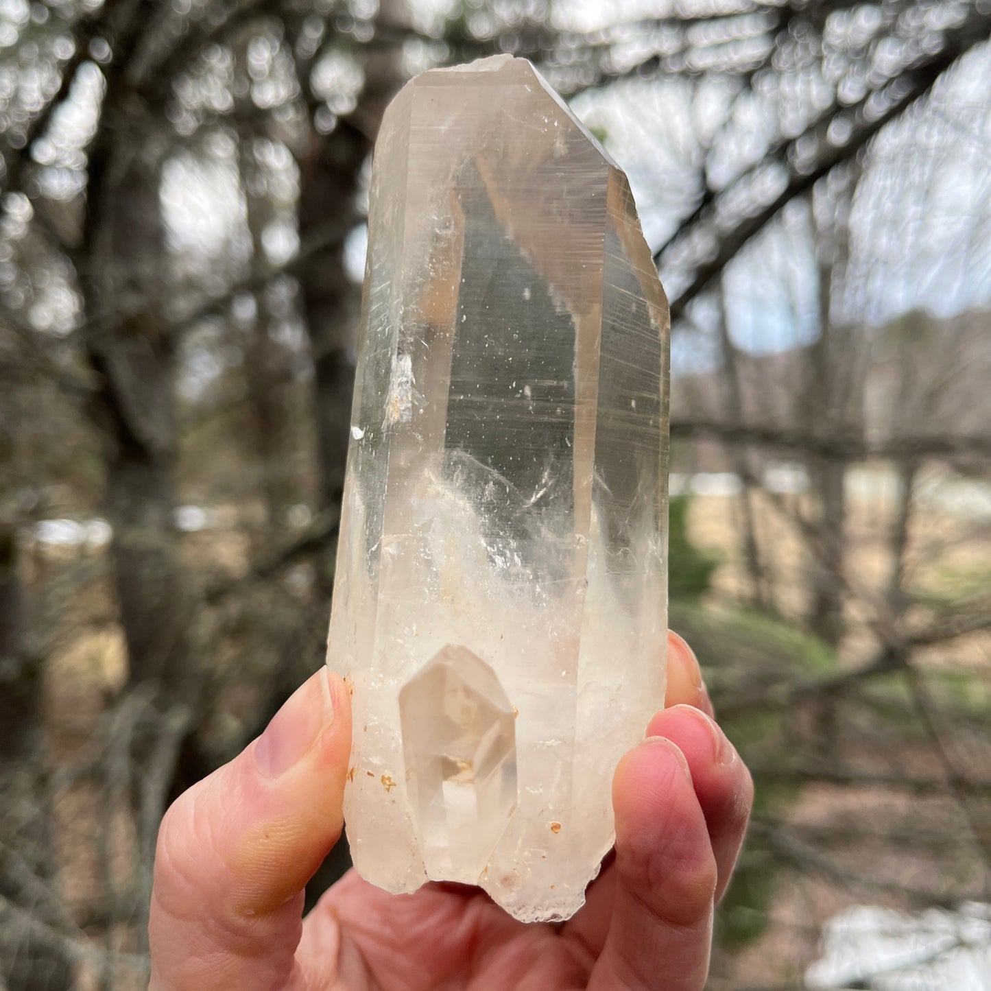 4.5 Inch Lemurian Quartz Wand