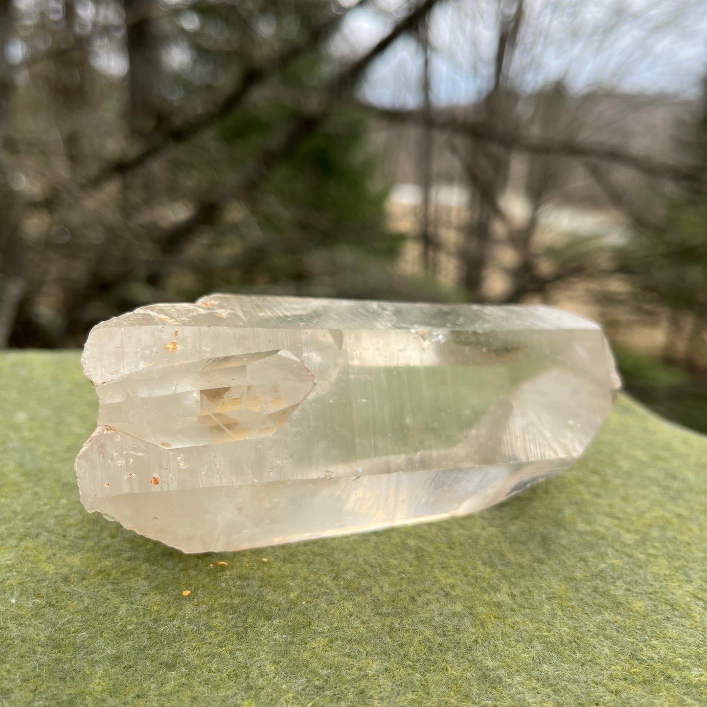 4.5 Inch Lemurian Quartz Wand