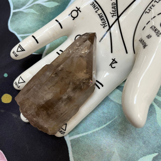 Grounding Smoky Quartz Crystal Point