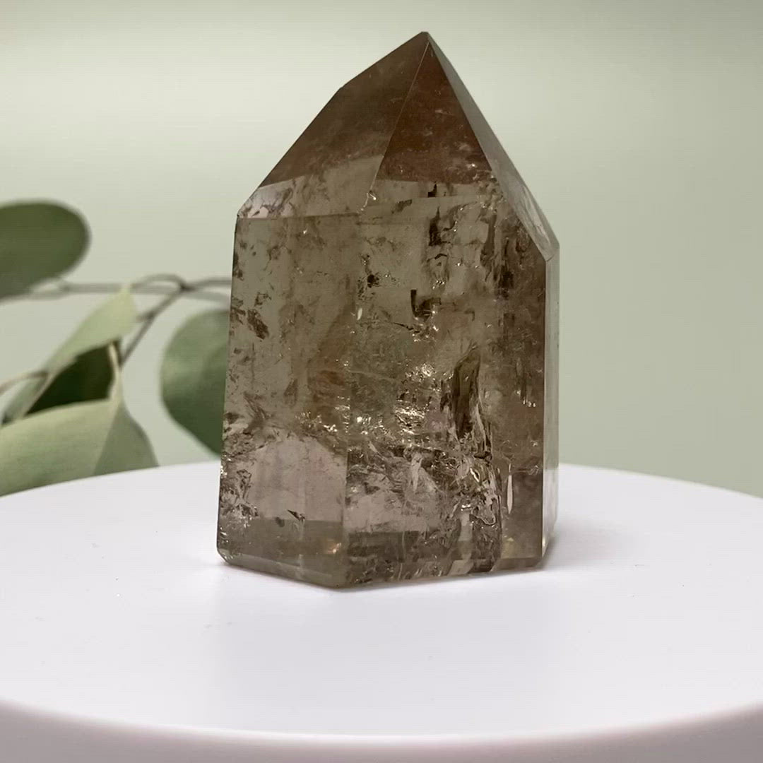 smoky quartz crystal video