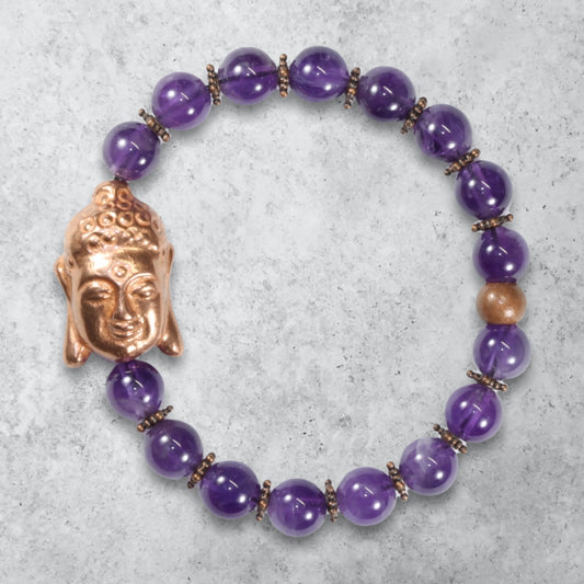 Stretch stack comfortable stack healing crystal chakra stone unisex bracelet