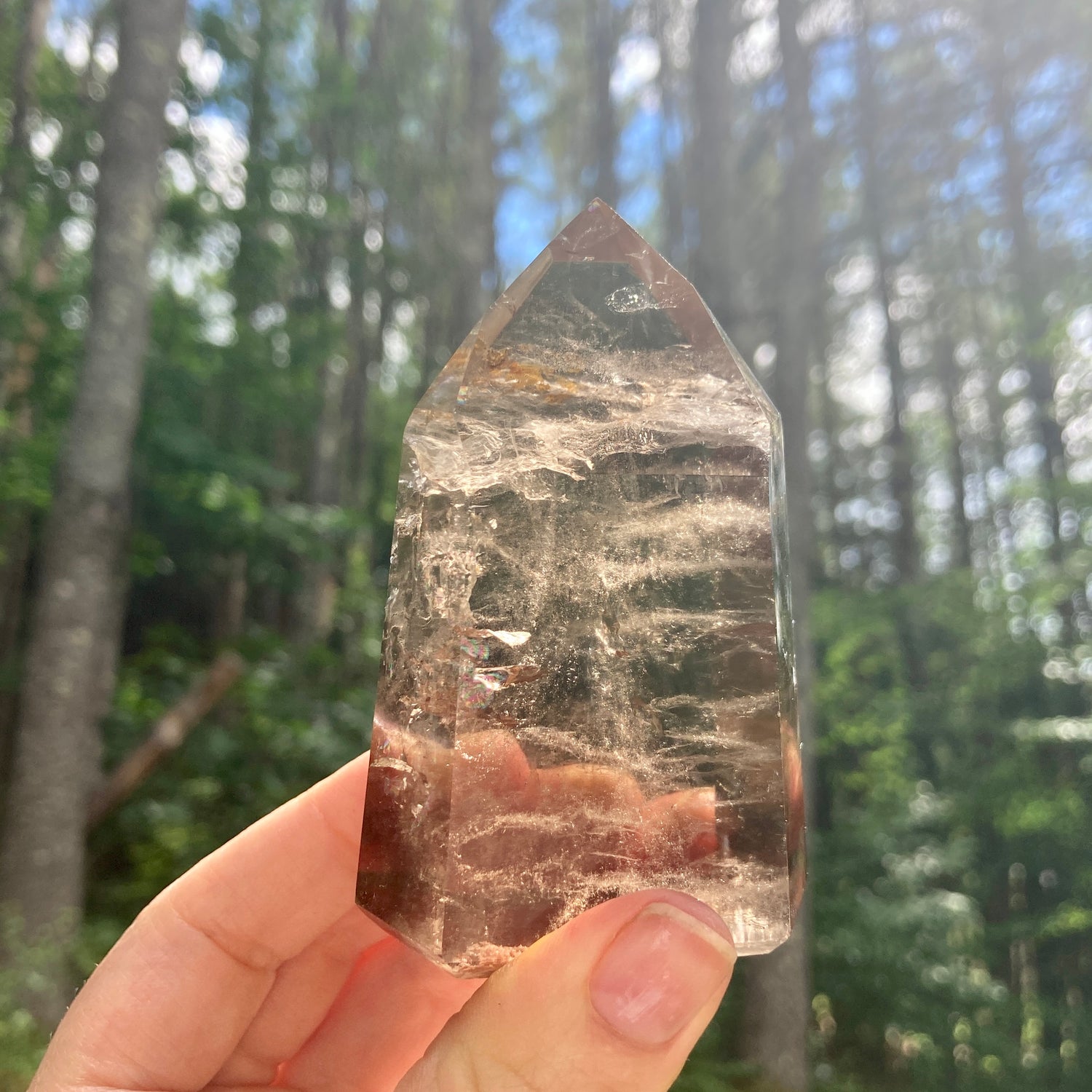 large smoky quartz crystal