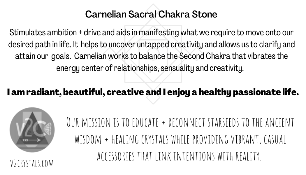 carnelian sacral chakra stone