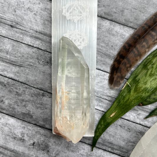 Peaceful Point Lemurian Seed Quartz Crystal