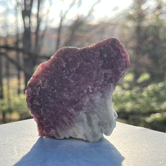 Pink Tourmaline and Albite Crystal