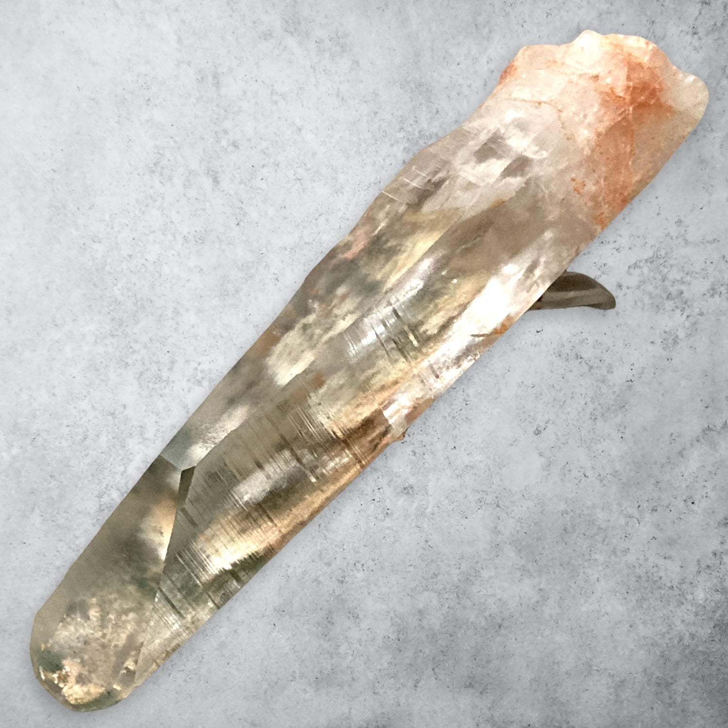 Healing meditation crystal lemurian seed quartz wand