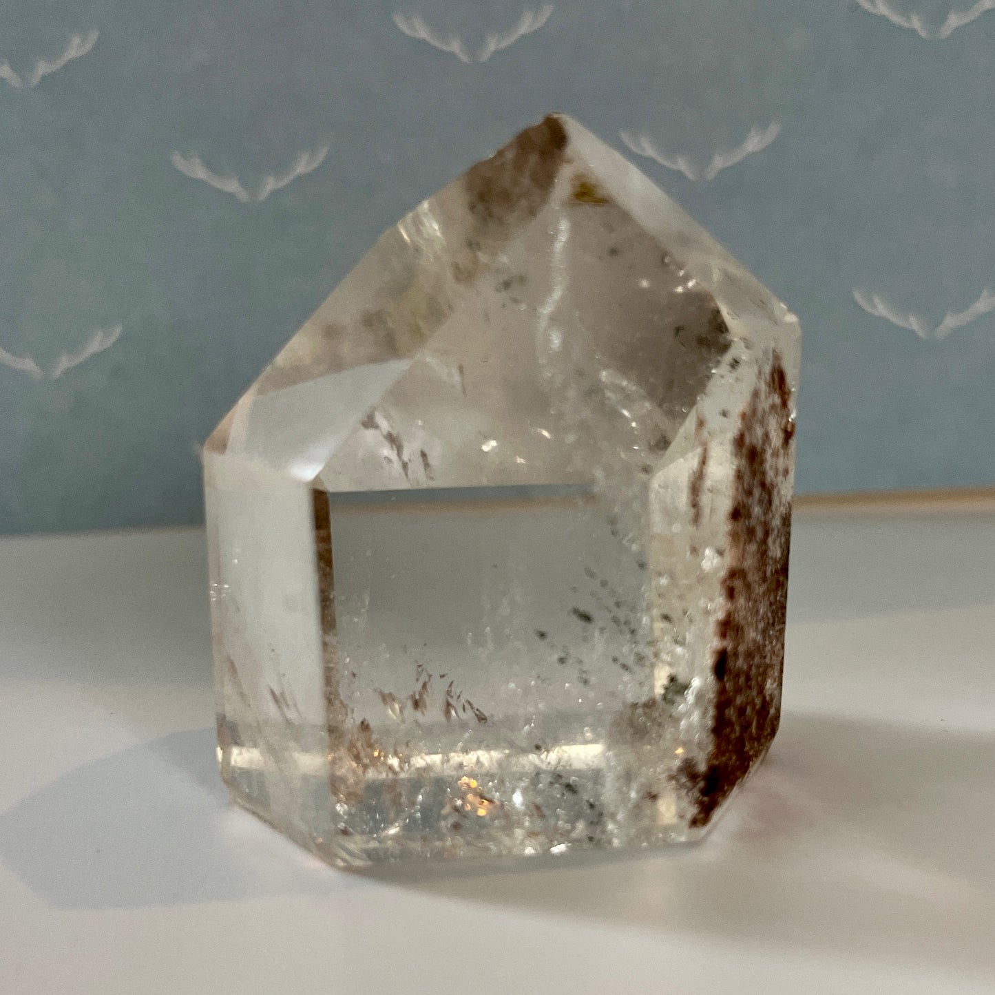 Clear Quartz Crystal Point with Inclusions