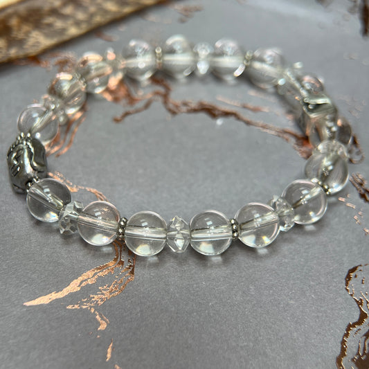 Clear Quartz Yoga Inspired Bracelet