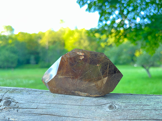 Grounding Manifestation Rutilated Quartz Crystal