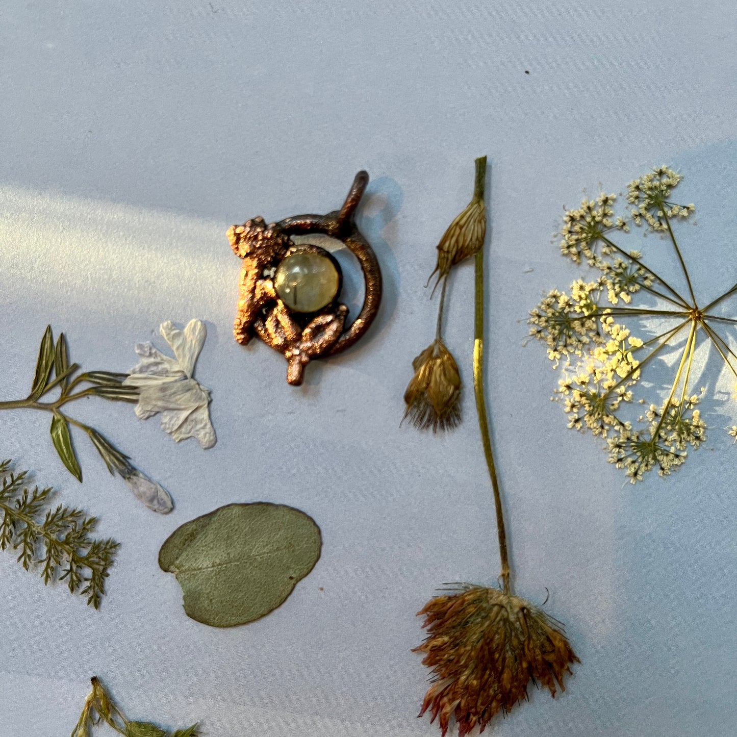 Wild Labradorite Flower Necklace