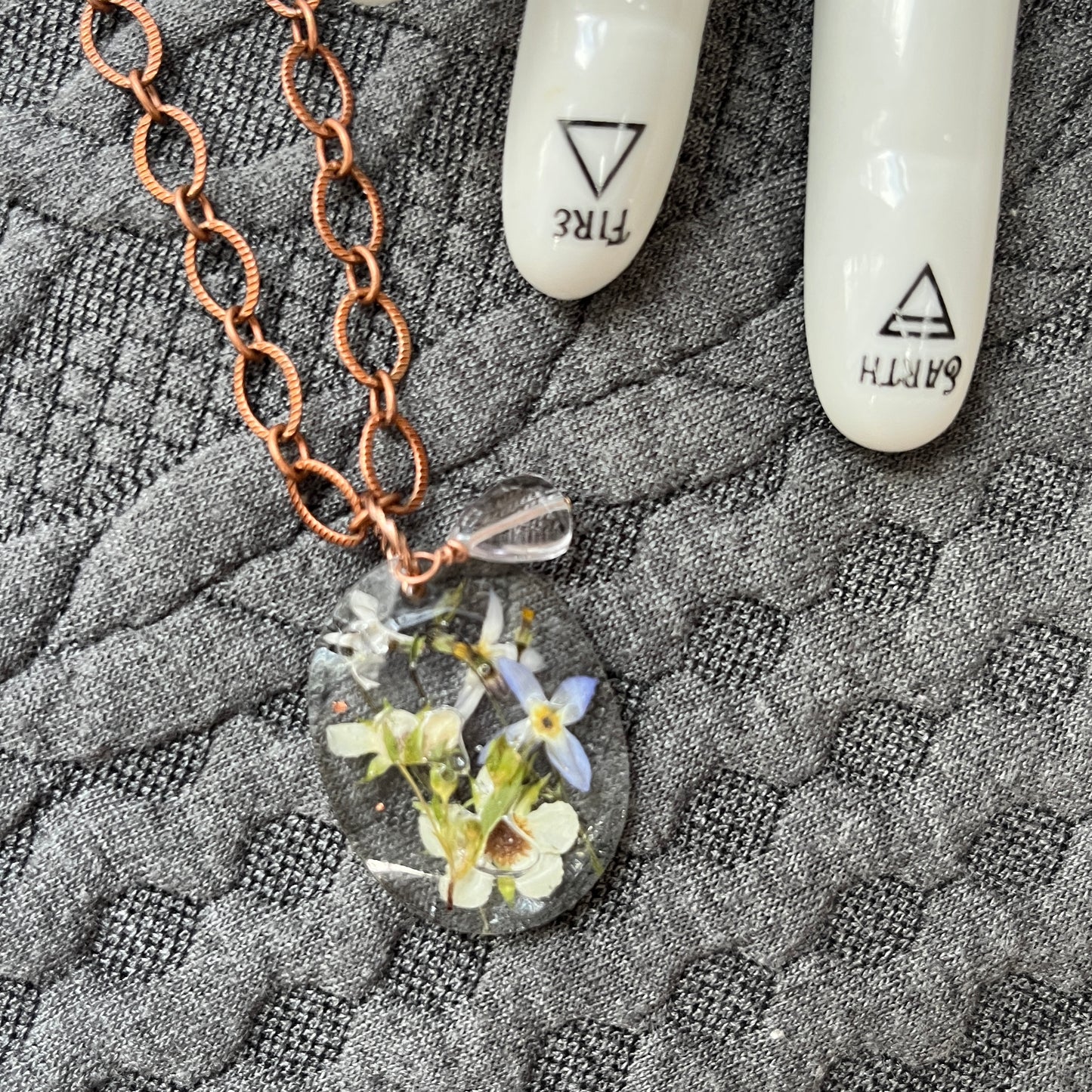 Wildflower Necklace with Ametrine Charm