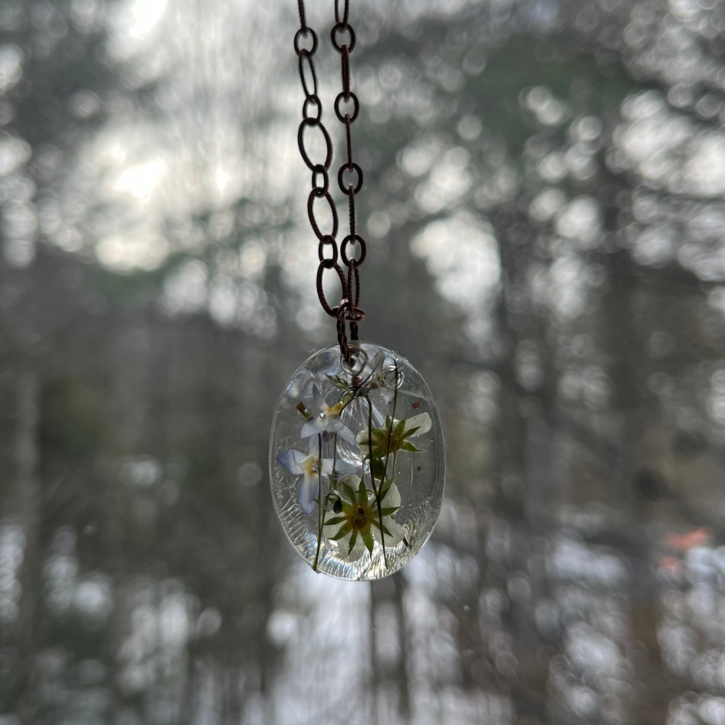 Wildflower Necklace with Ametrine Charm
