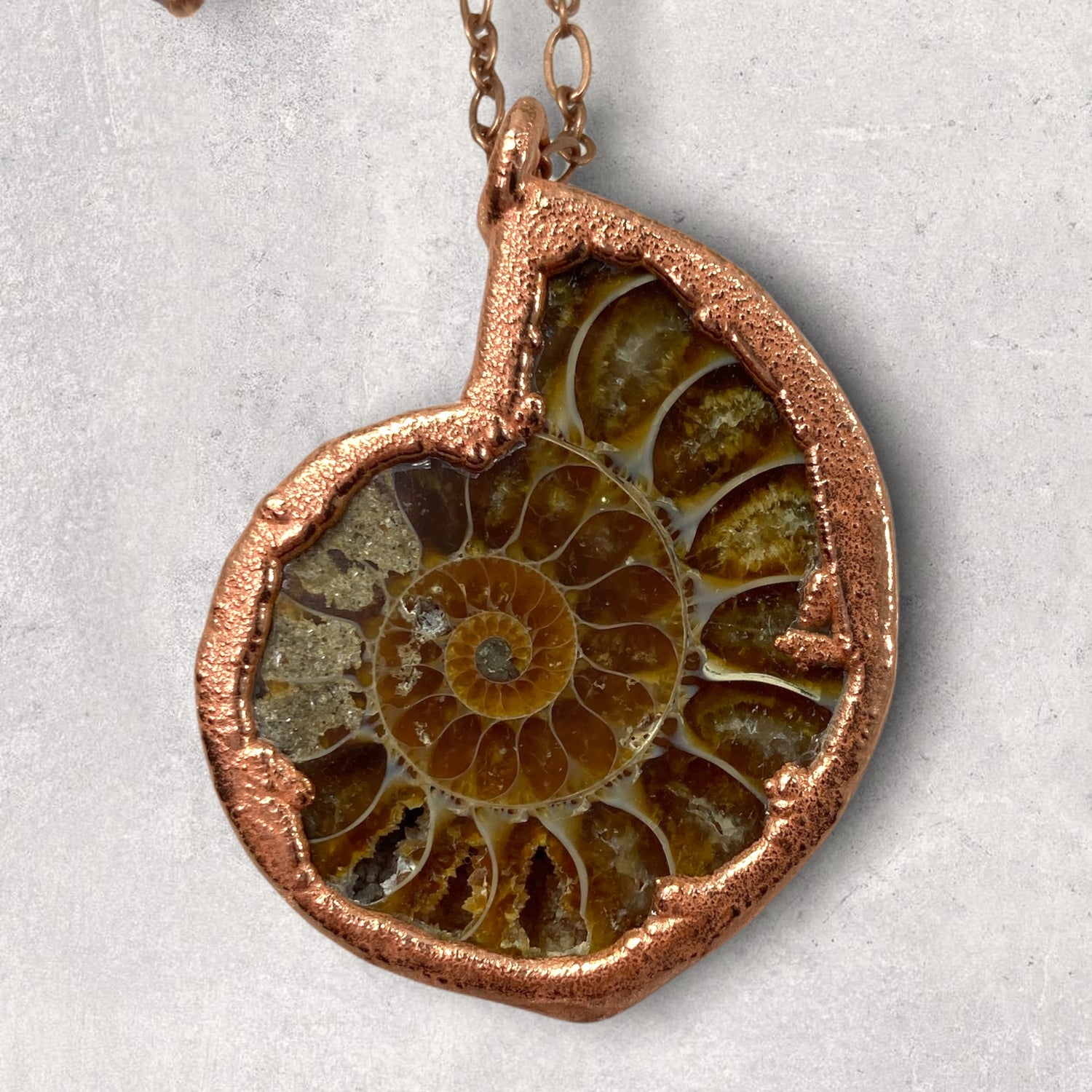 handmade Ammonite Pendant