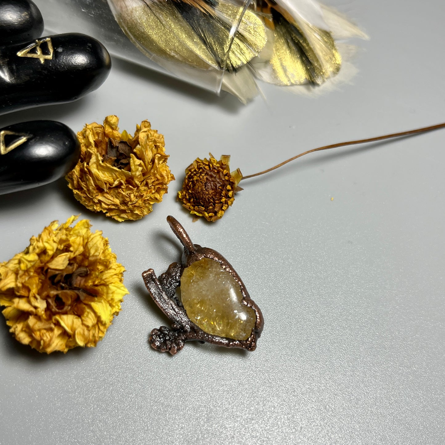 Citrine Wildflower Necklace