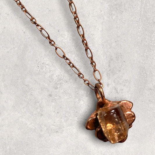 Petite Fire Flower Necklace